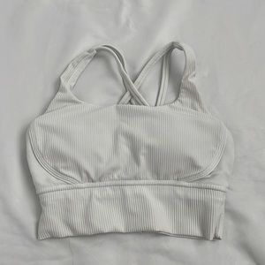 White Sports Bra
